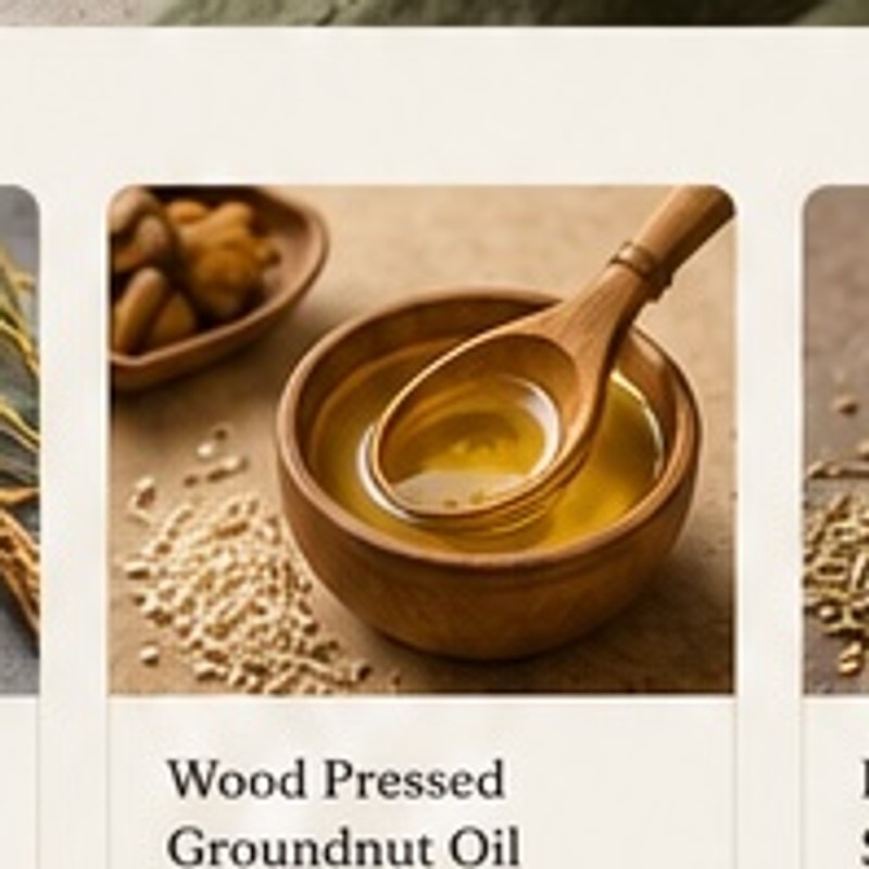 Wood Pressed Groundnut Oil